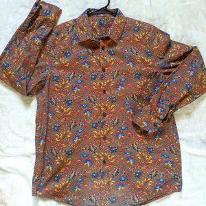 TASSO ELBA Men's Casual Dress Shirt Floral